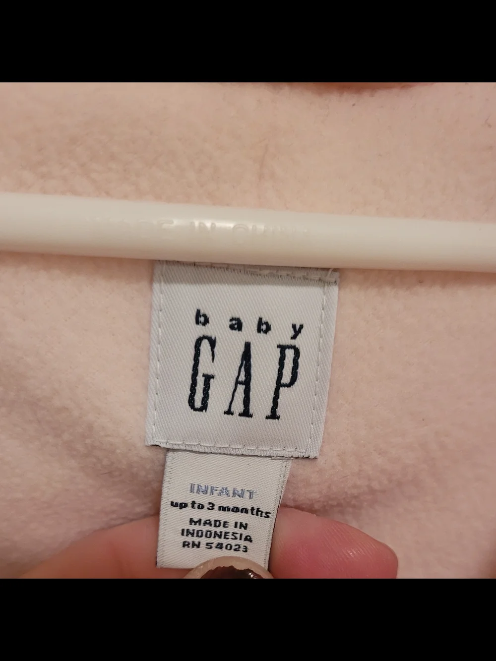 GAP Baby Pale Pink Padded Snowsuit, Up To 3 Months